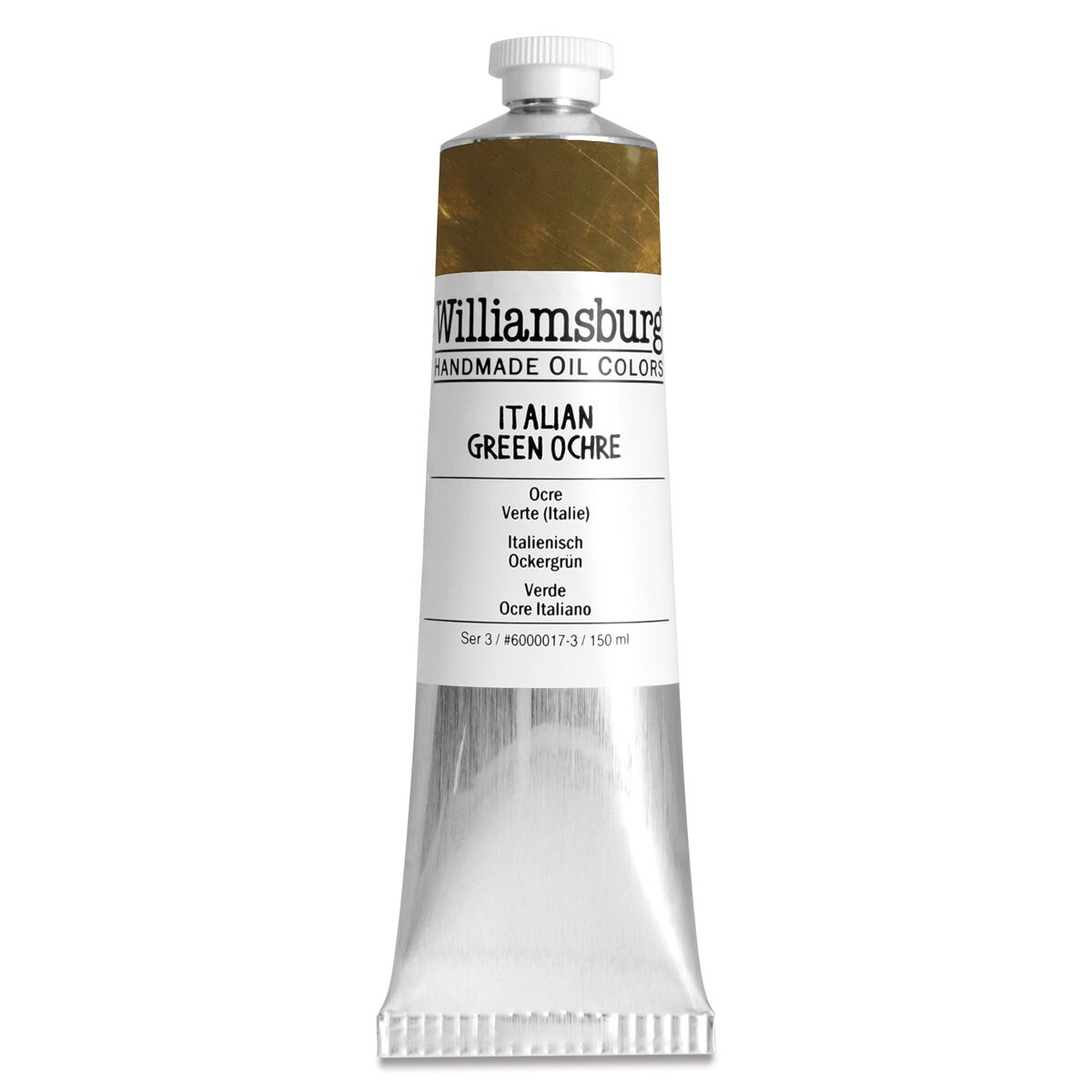 Williamsburg Handmade Oil Paint - Italian Green Ochre, 150 ml tube