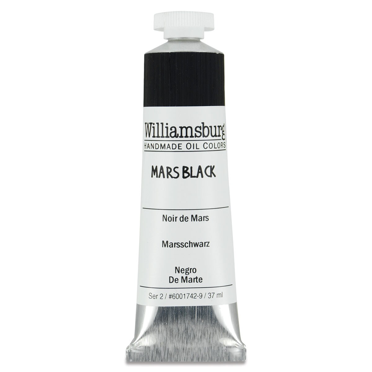 Williamsburg Handmade Oil Paints - Mars Black, 37 ml tube