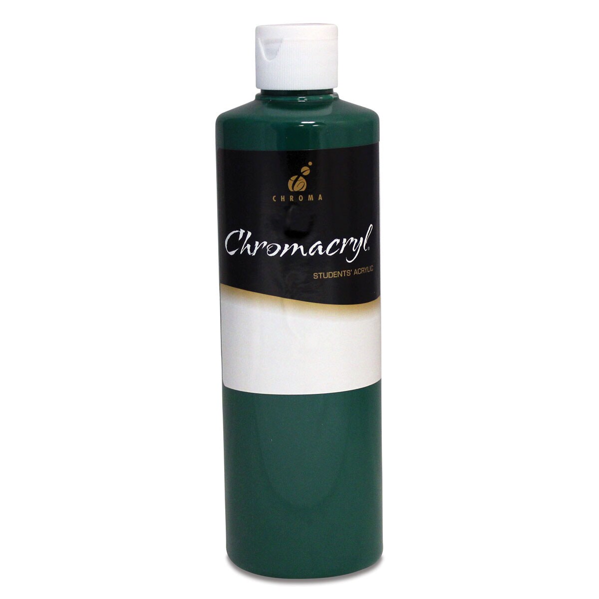 Chromacryl Students&#x27; Acrylics - Green Deep, 16 oz bottle