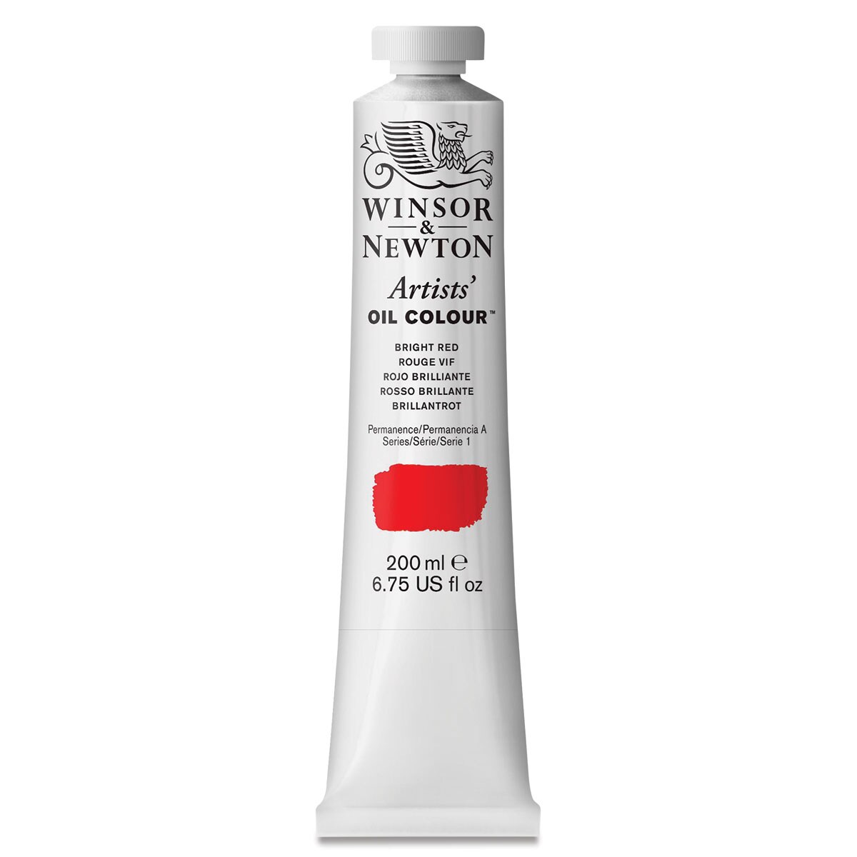 Winsor &#x26; Newton Artists&#x27; Oil Color - Bright Red, 200 ml tube