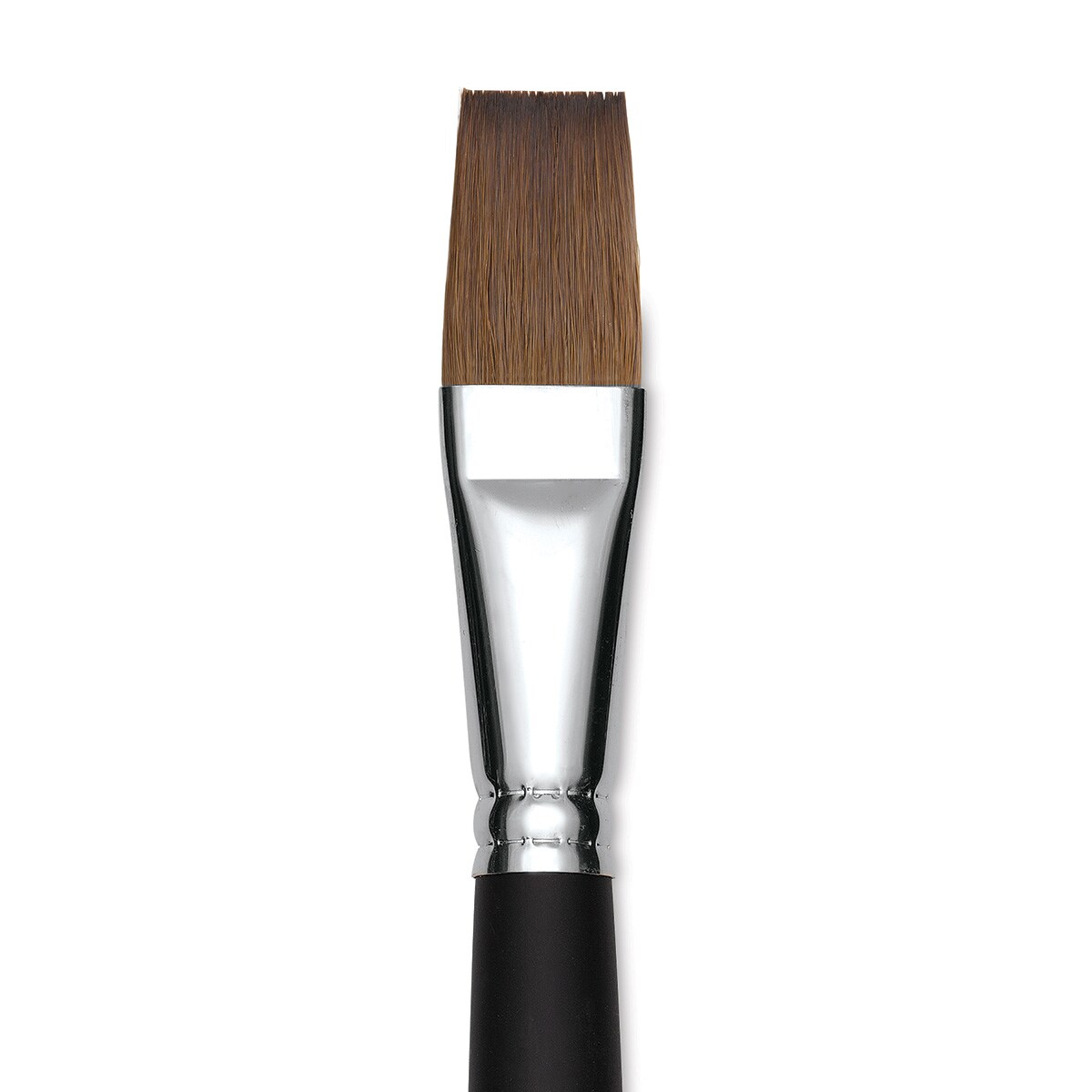Old Holland Kolinsky Sable Brush - Flat, Long Handle, Size 22