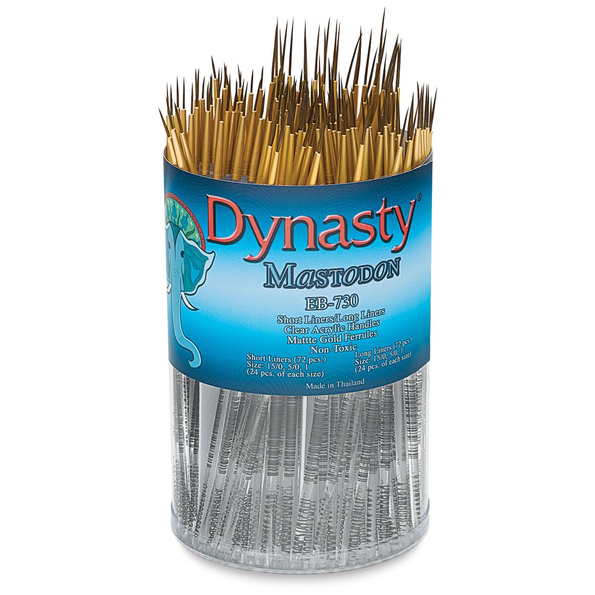 Dynasty Mastodon Synthetic Brush Canister - Liner, Set of 144
