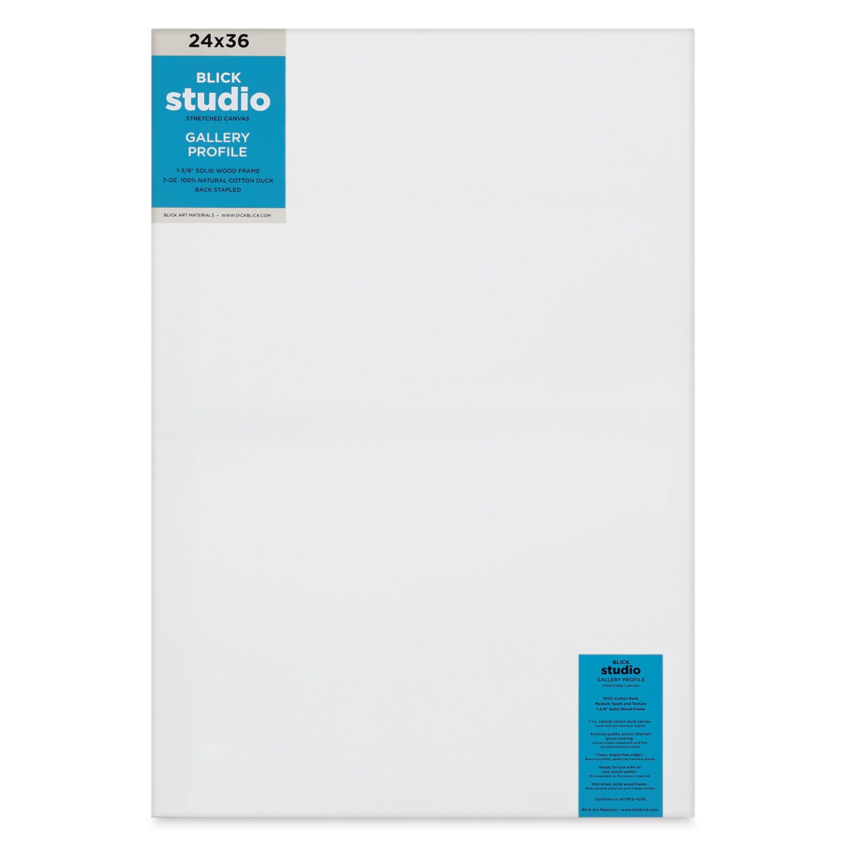 Blick Studio Stretched Cotton Canvas - Gallery Profile, 24&#x22; x 36&#x22;