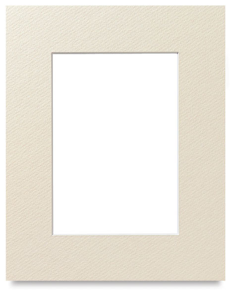 Savage Pre-Cut Mat - Polar White, 5" x 7" (3-1/2" x 5" Artwork Size)