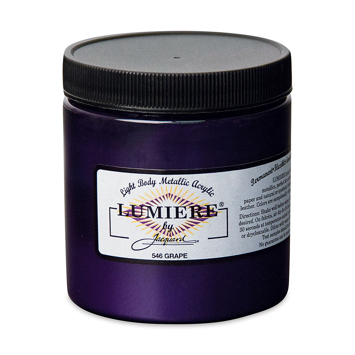 Jacquard Lumiere Acrylic - Grape, 8 oz Jar