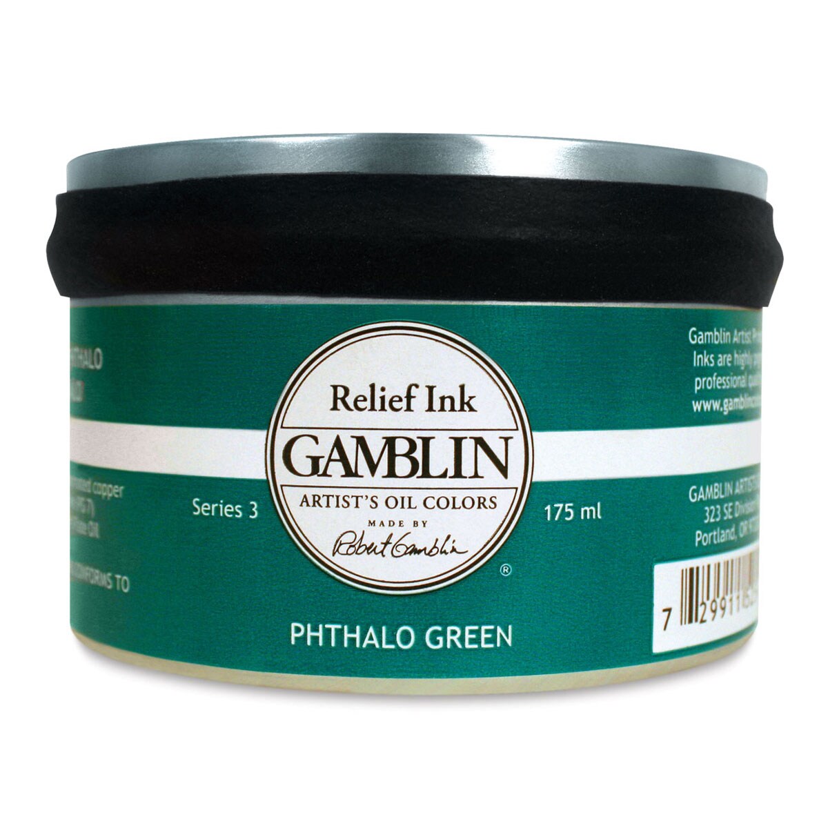 Gamblin Artist&#x27;s Colors Relief Ink - Phthalo Green, 175 ml