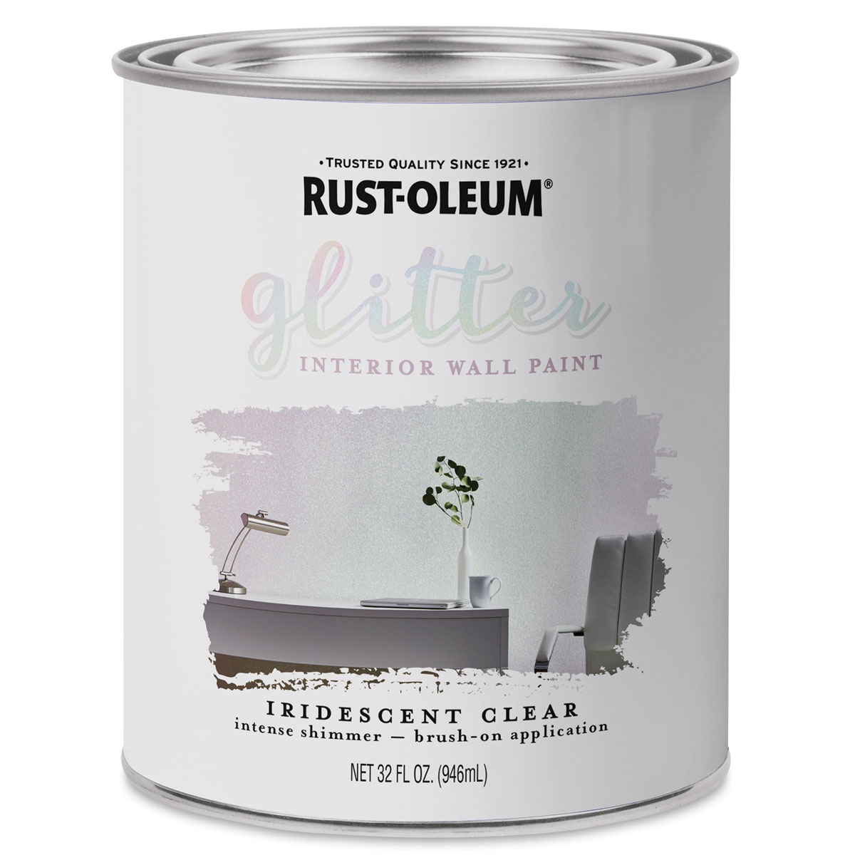 Rust-Oleum Glitter Interior Wall Paint - Iridescent, Quart