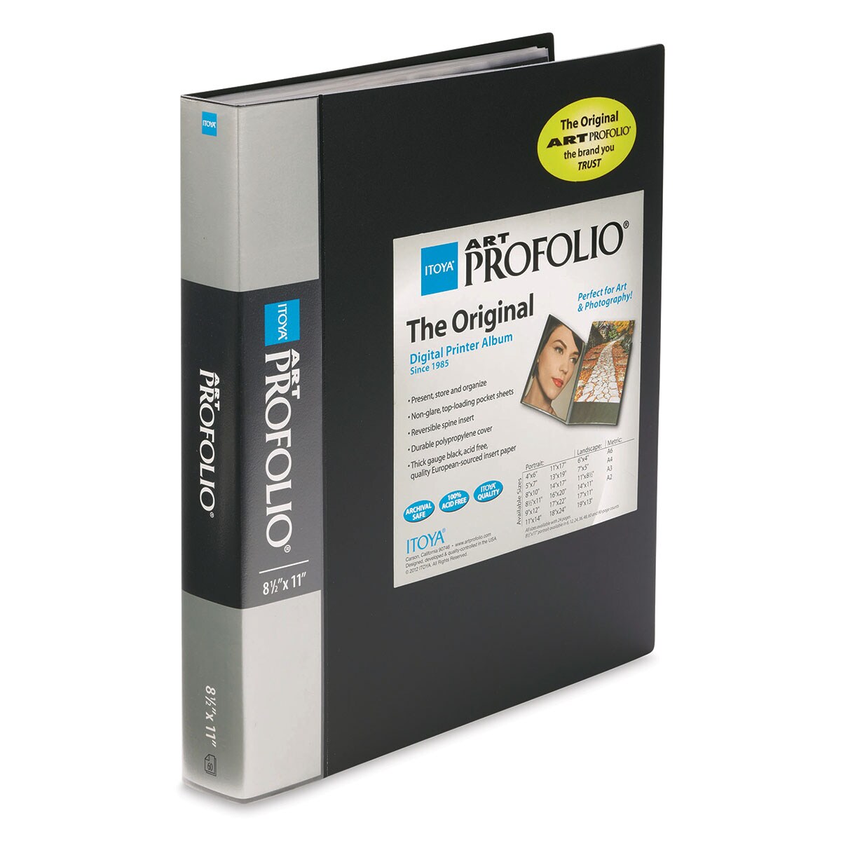  Itoya Profolio Series 8 1/2 X 11 Inch Art Presentation  Portfolio (12 Two-Sided Pages) : Arts, Crafts & Sewing
