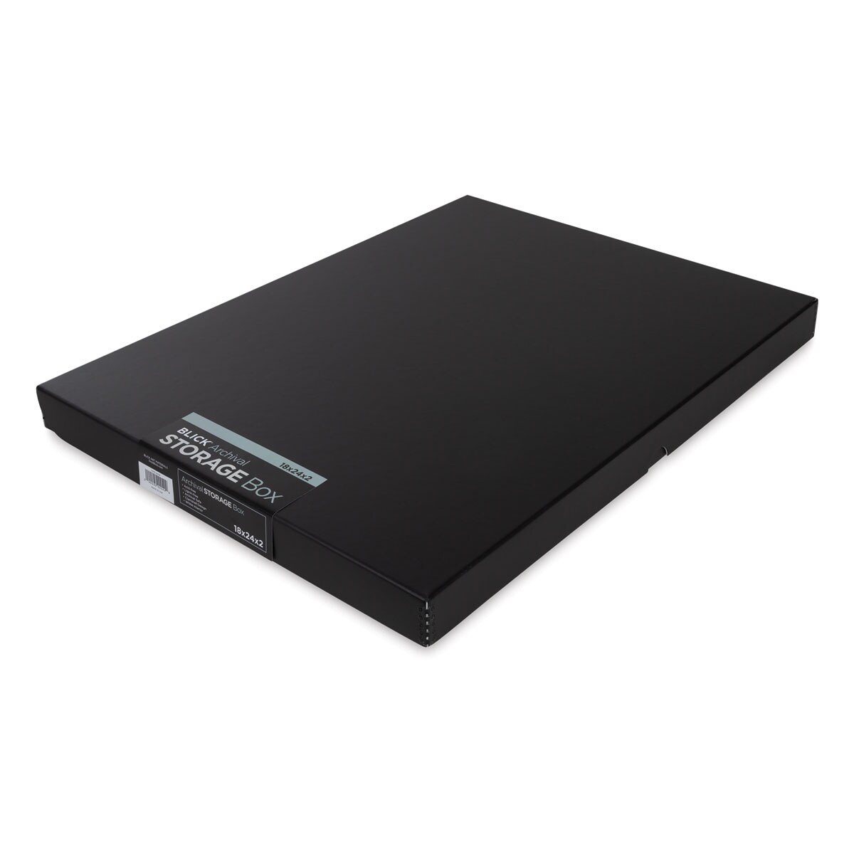 Blick Archival Storage Box - 18&#x22; x 24&#x22; x 1-3/4&#x22;, Black