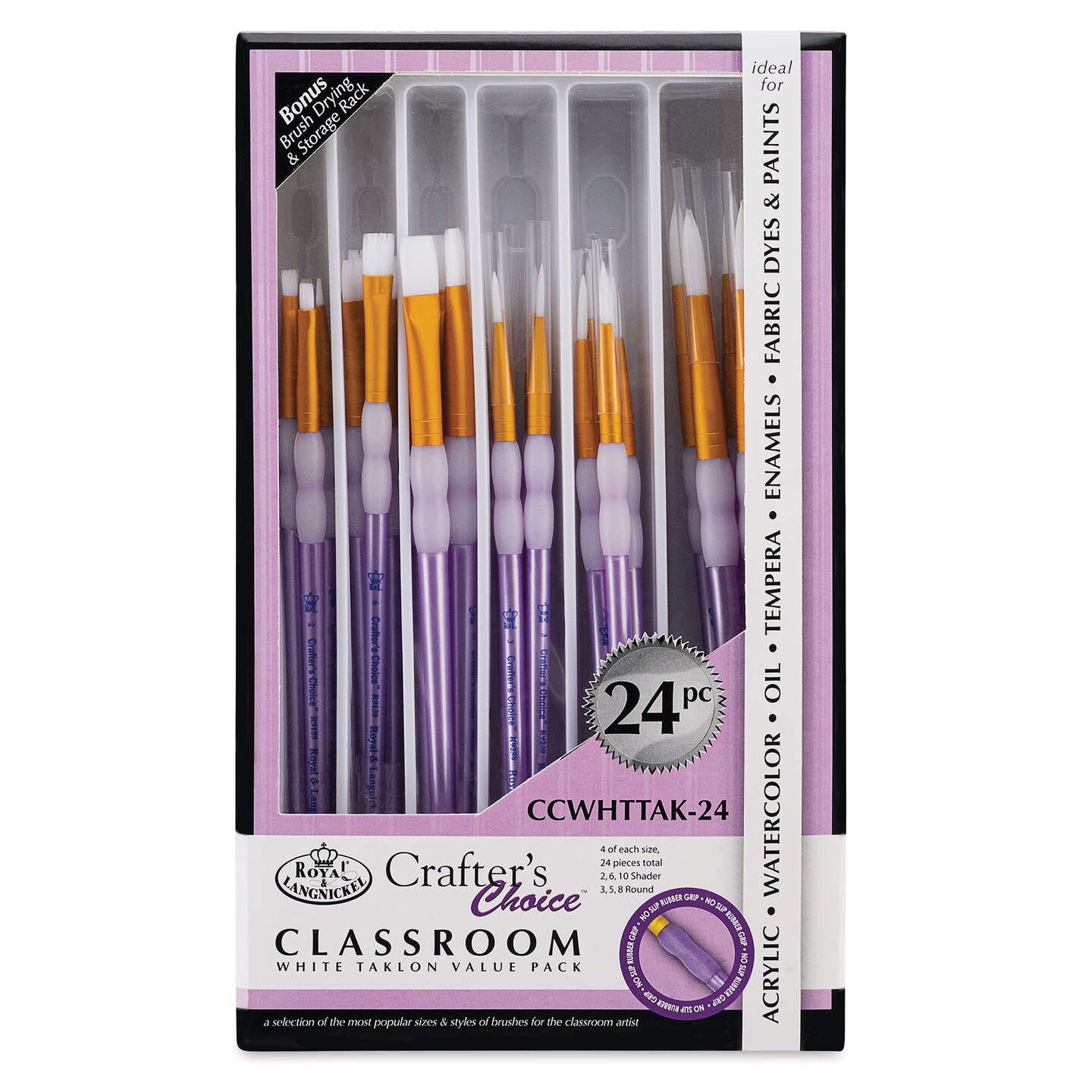 Royal & Langnickel – Pack 25 Pinceaux – Loisir Créatif – Pour Peinture Enfants & Adultes