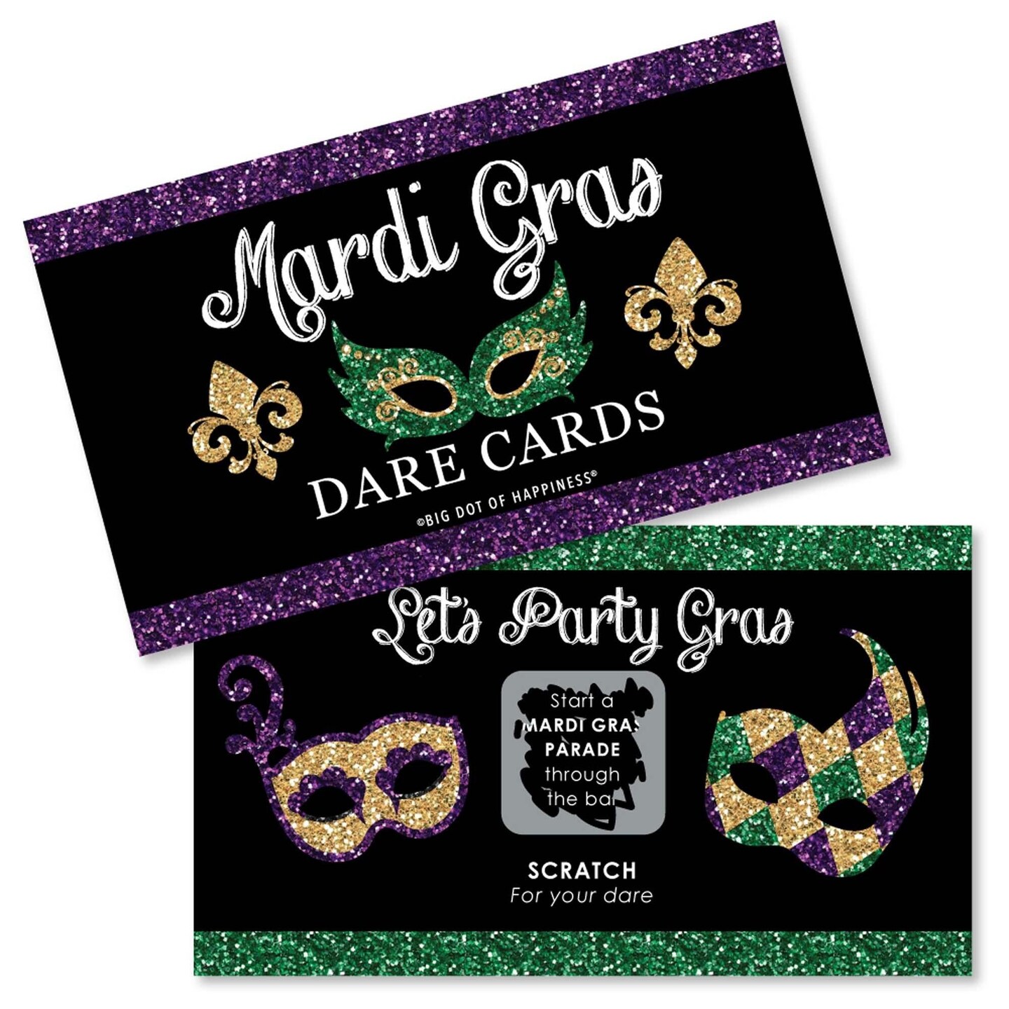 Big Dot of Happiness Mardi Gras - Masquerade Party Decorations Party Banner