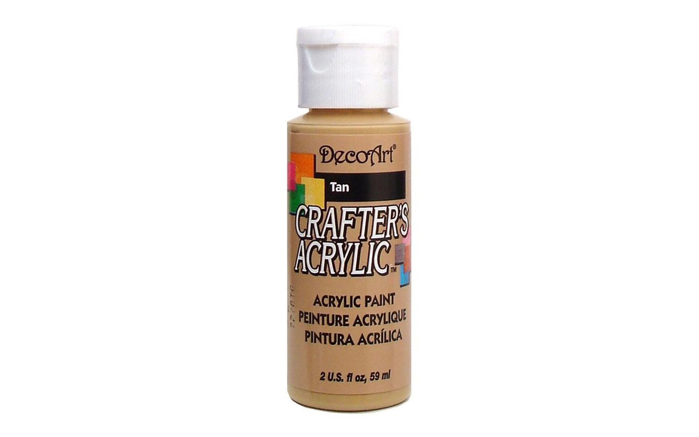 Decoart Crafter&#x27;s Acrylic Paint 2oz Tan