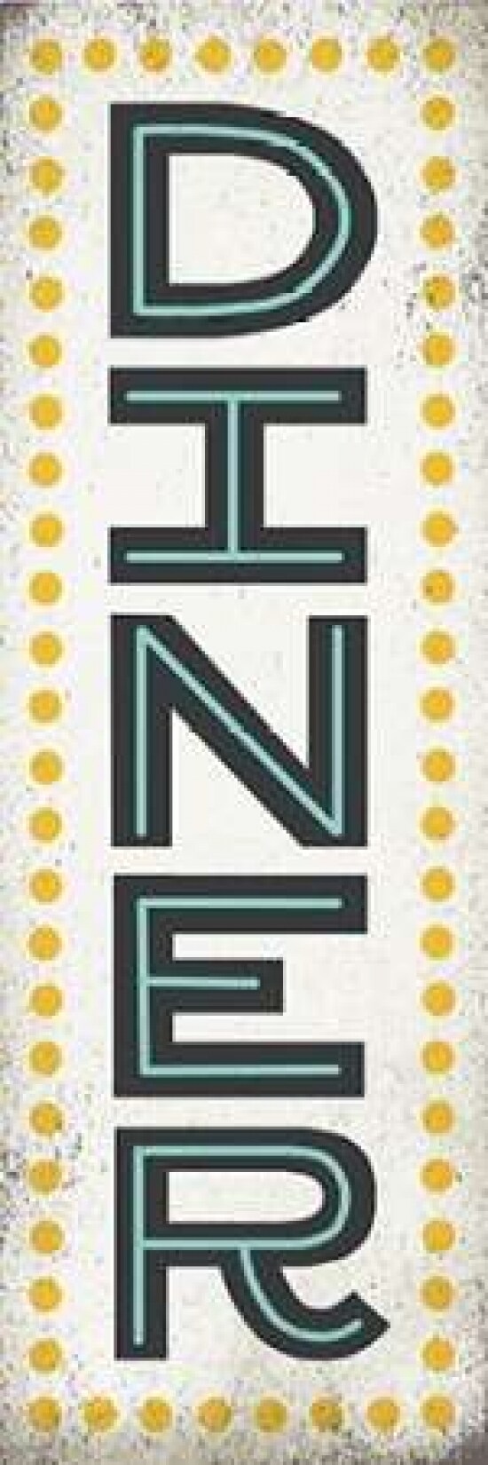 Retro Diner Sign Poster Print by Michael Mullan - Item # VARPDX20381