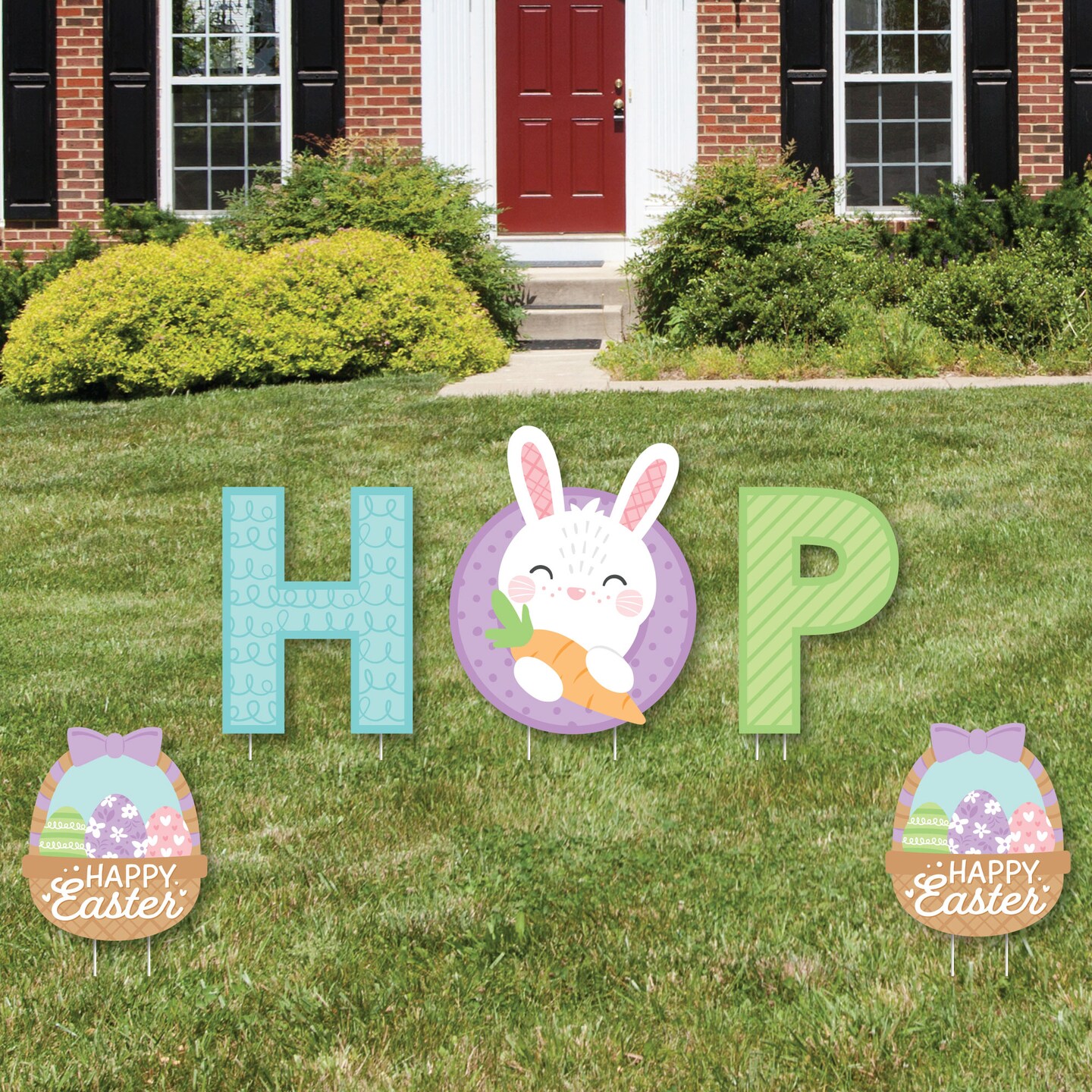 Big Dot Of Happiness Spring Easter Bunny Yard Sign Outdoor Lawn