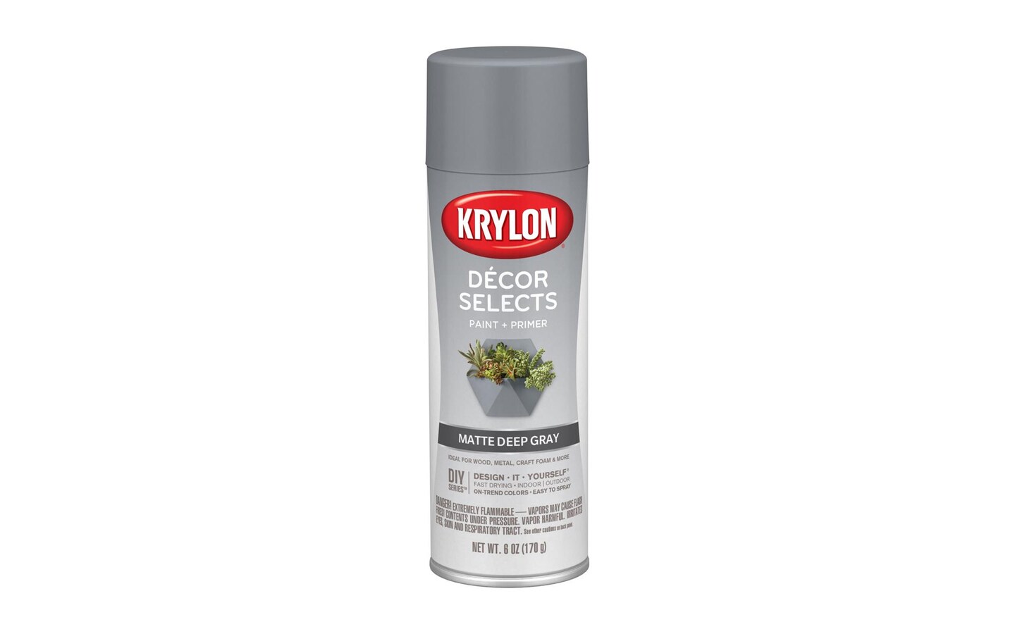 Krylon Décor Selects 6oz Matte Deep Gray Michaels