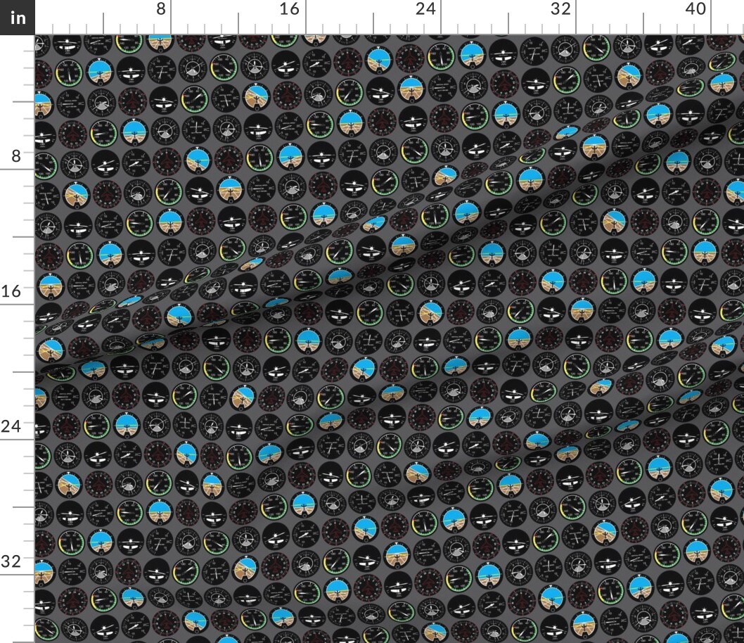 Flight Deck Aviation Flying Airplanes Plane Airplane Pilot Nursery Decor Custom Printed Fabric by Spoonflower Various Fabrics by the Yard or Fat Quarter