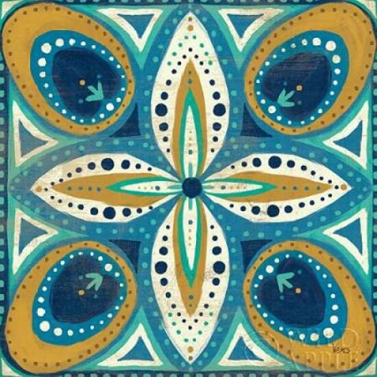 Proud as a Peacock Tile II Poster Print by Veronique Charron - Item # VARPDX14136