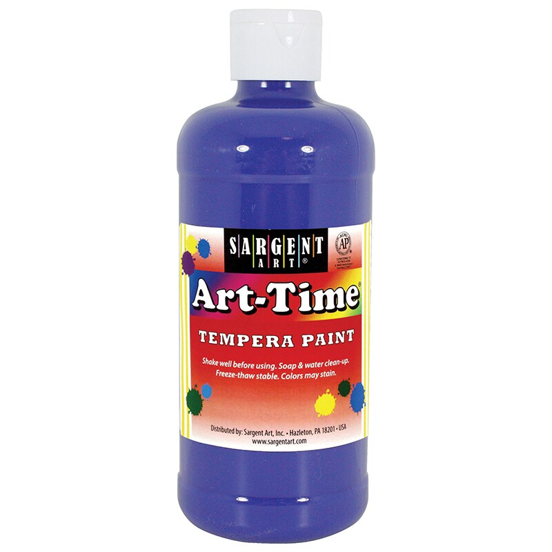 Art-Time&#xAE; Tempera Paint, Blue, 16 Oz.