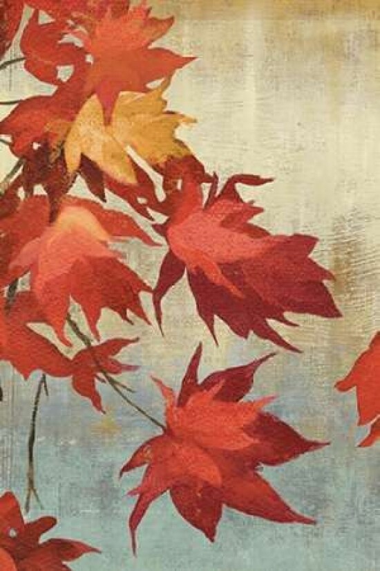 Maple Leaves I - mini Poster Print by Asia Jensen