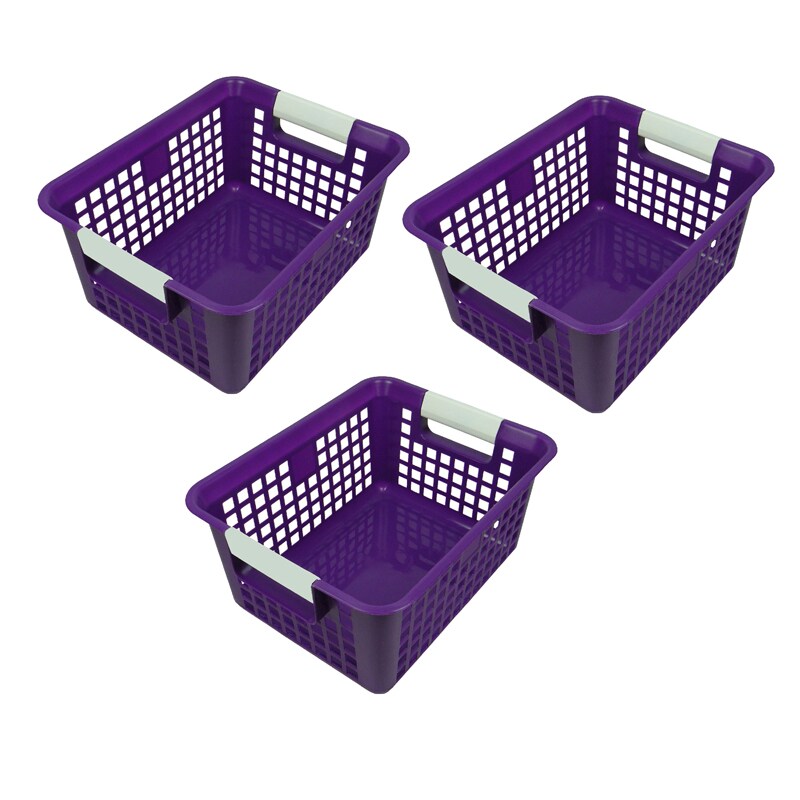 Tattle&#xAE; Book Basket, Purple, Pack of 3