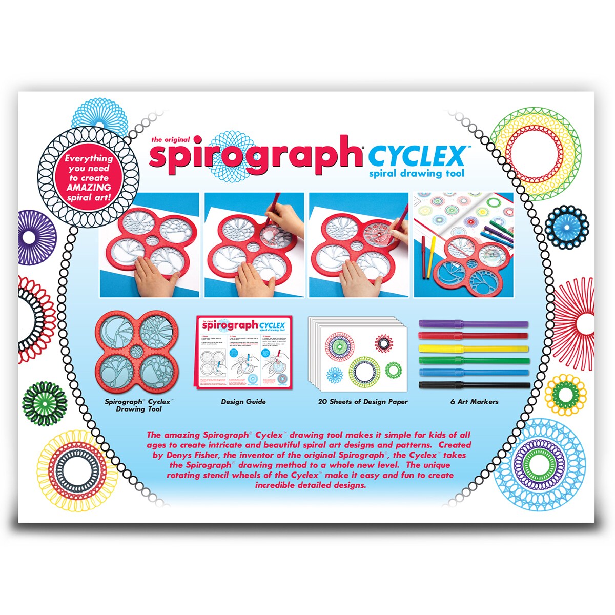 Spirograph Classic Cyclex Spiral Drawing Art Tool Kit