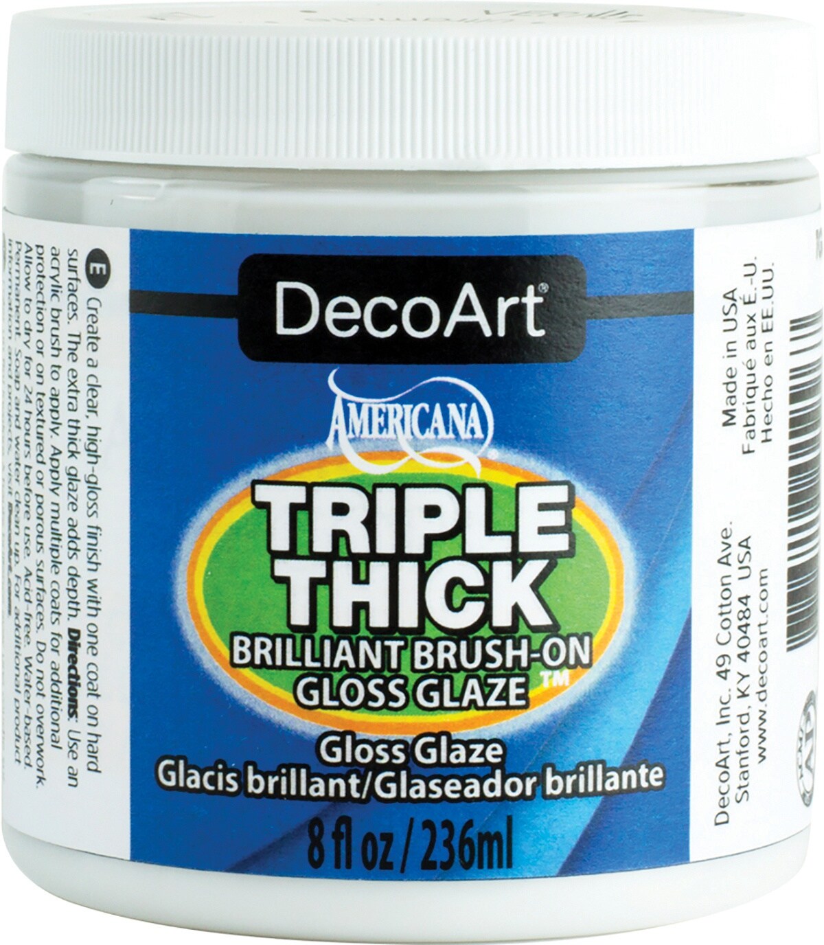 Triple Thick Brilliant Brush-On Gloss Glaze 8oz, Multipack of 12