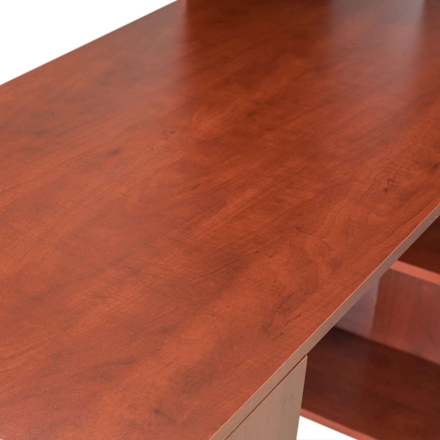 Computer Writing Workstation Table with Combo Bookshelf Bookcase