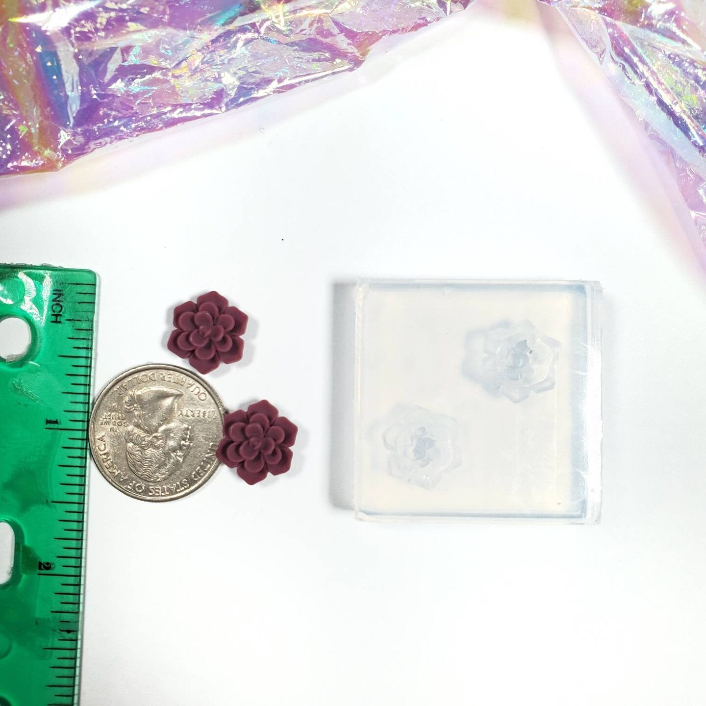 Matte 12mm Succulents Silicone Mold(A10)