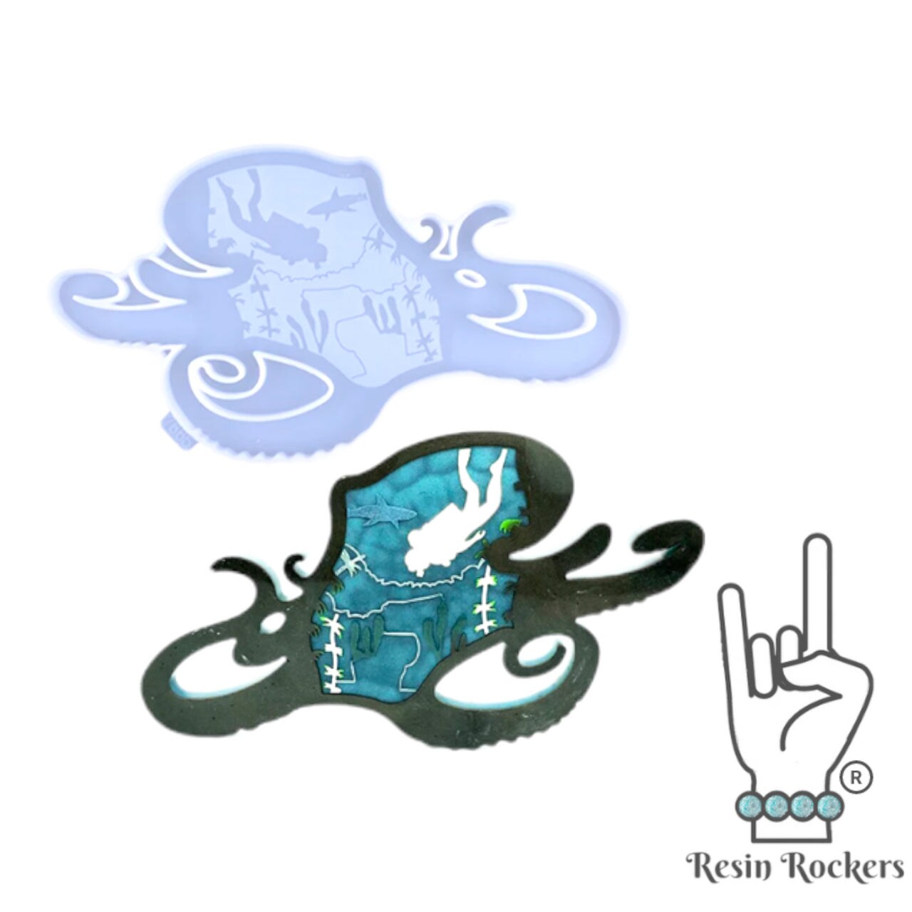 Octopus Tray Silicone Mold for Epoxy Resin Art