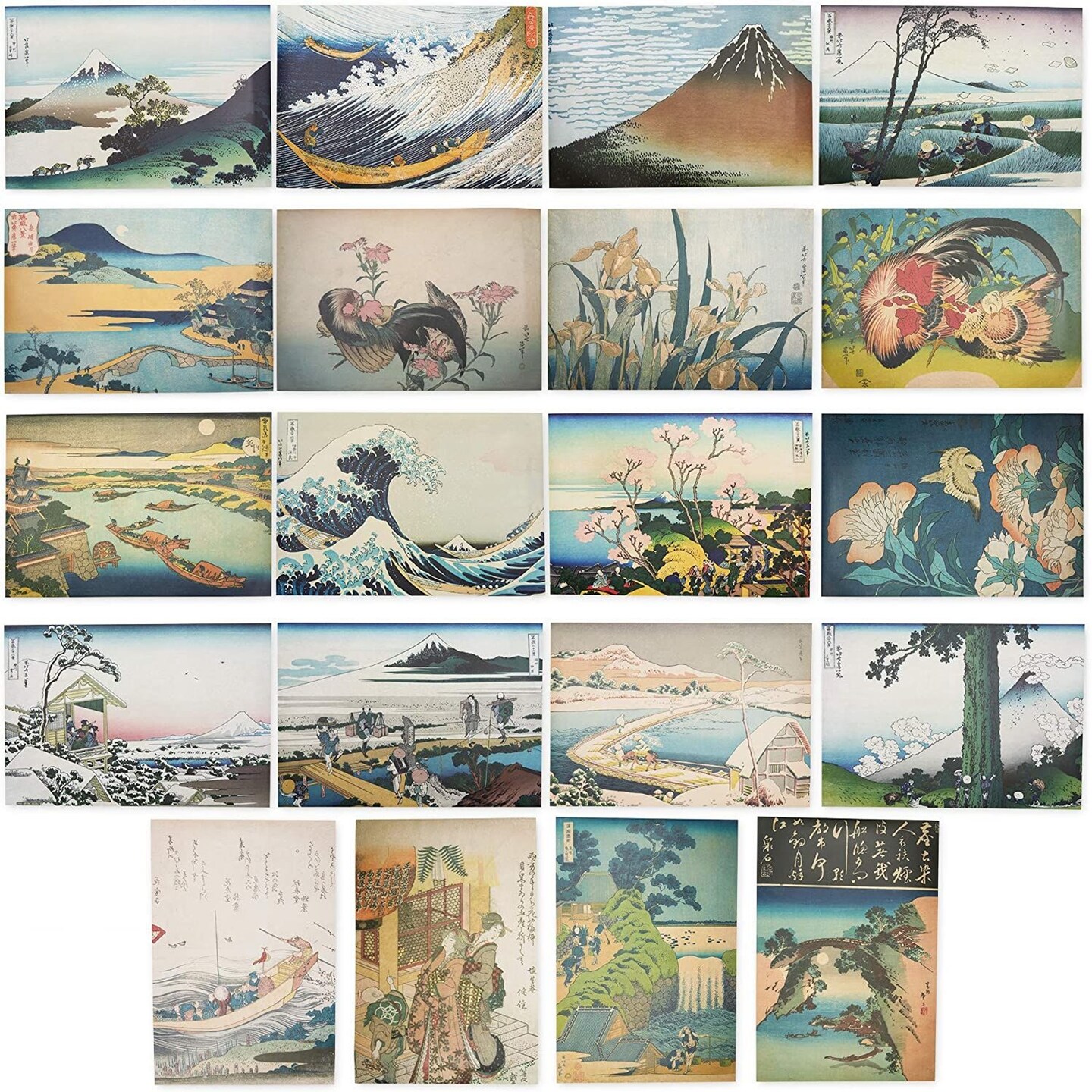 Katsushika Hokusai Posters (13 x 19 In, 20 Pack)