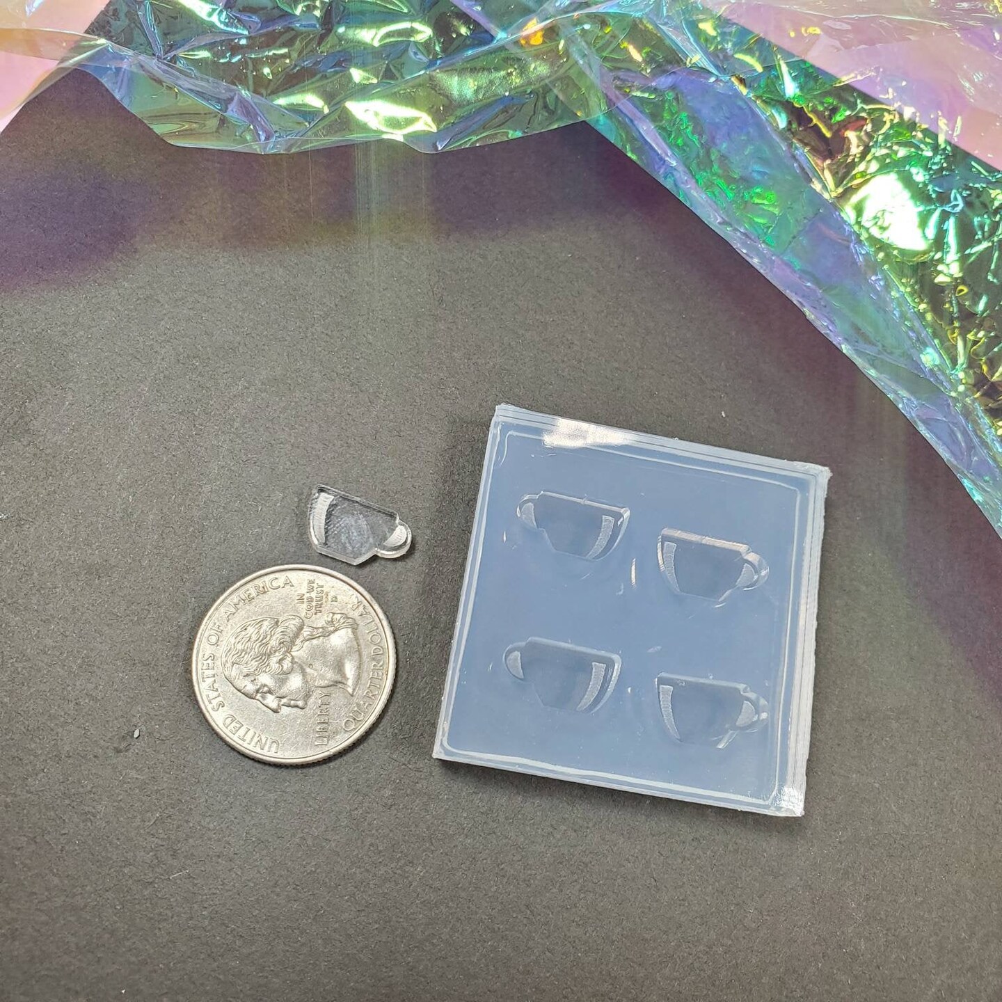 Coffee Mug Stud Earring Silicone Mold(A7)
