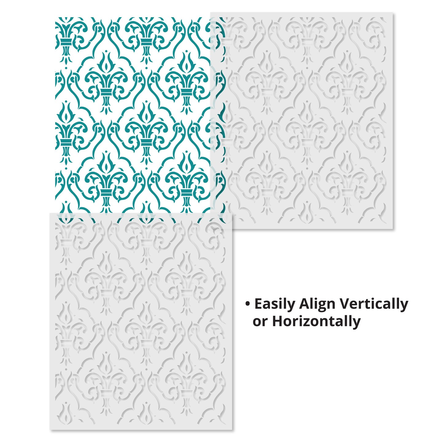 Diamond Wallpaper Wall Stencil | 3424 by Designer Stencils | Pattern Stencils | Reusable Stencils for Painting | Safe &#x26; Reusable Template for Wall Decor | Try This Stencil Instead of a Wallpaper | Easy to Use &#x26; Clean Art Stencil Pattern