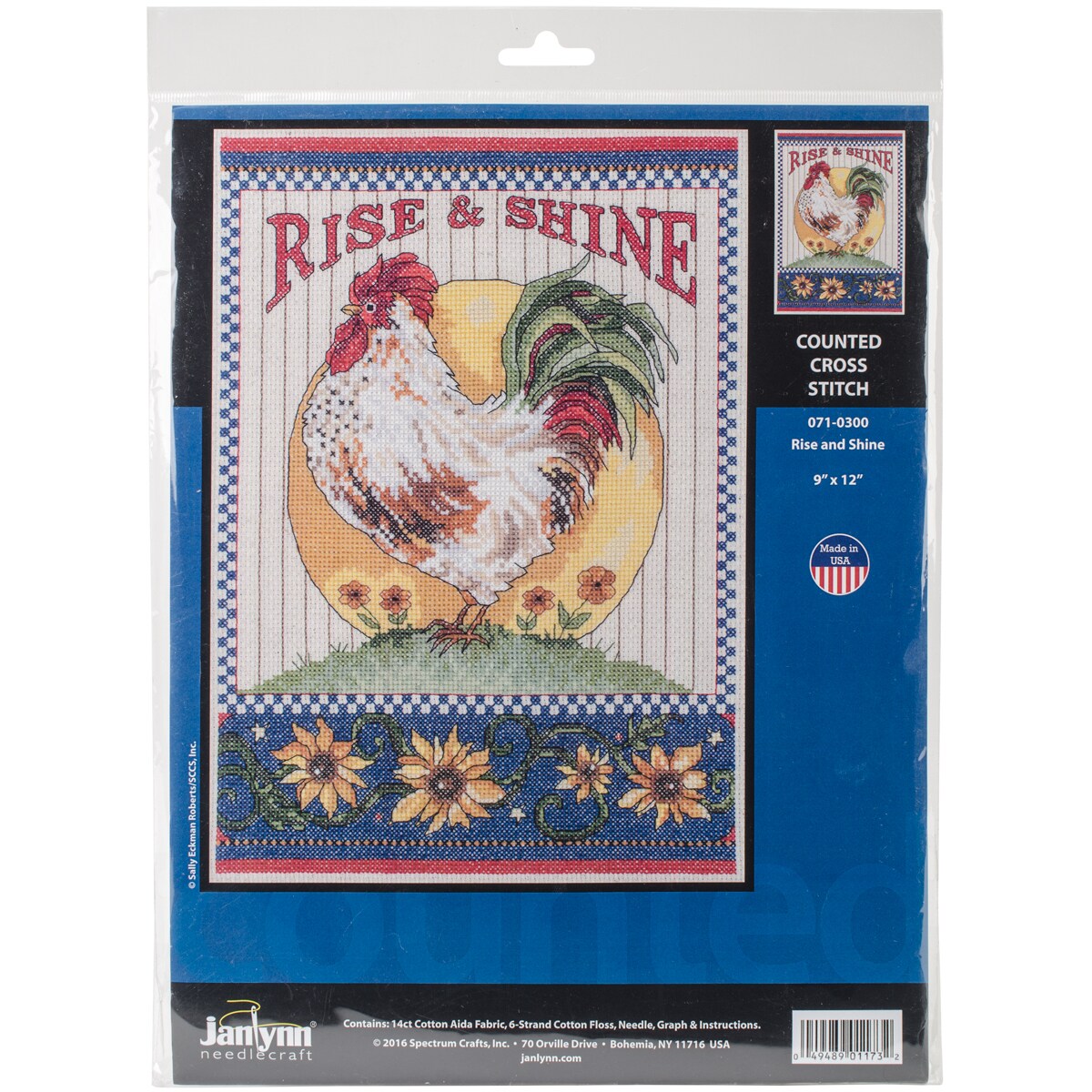 Janlynn Counted Cross Stitch Kit 9"X11"Rise & Shine (14 Count) Michaels