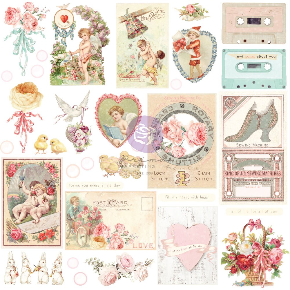 Prima Marketing Inc Magic Love Collection Ephemera - 33 Pcs 655350996741