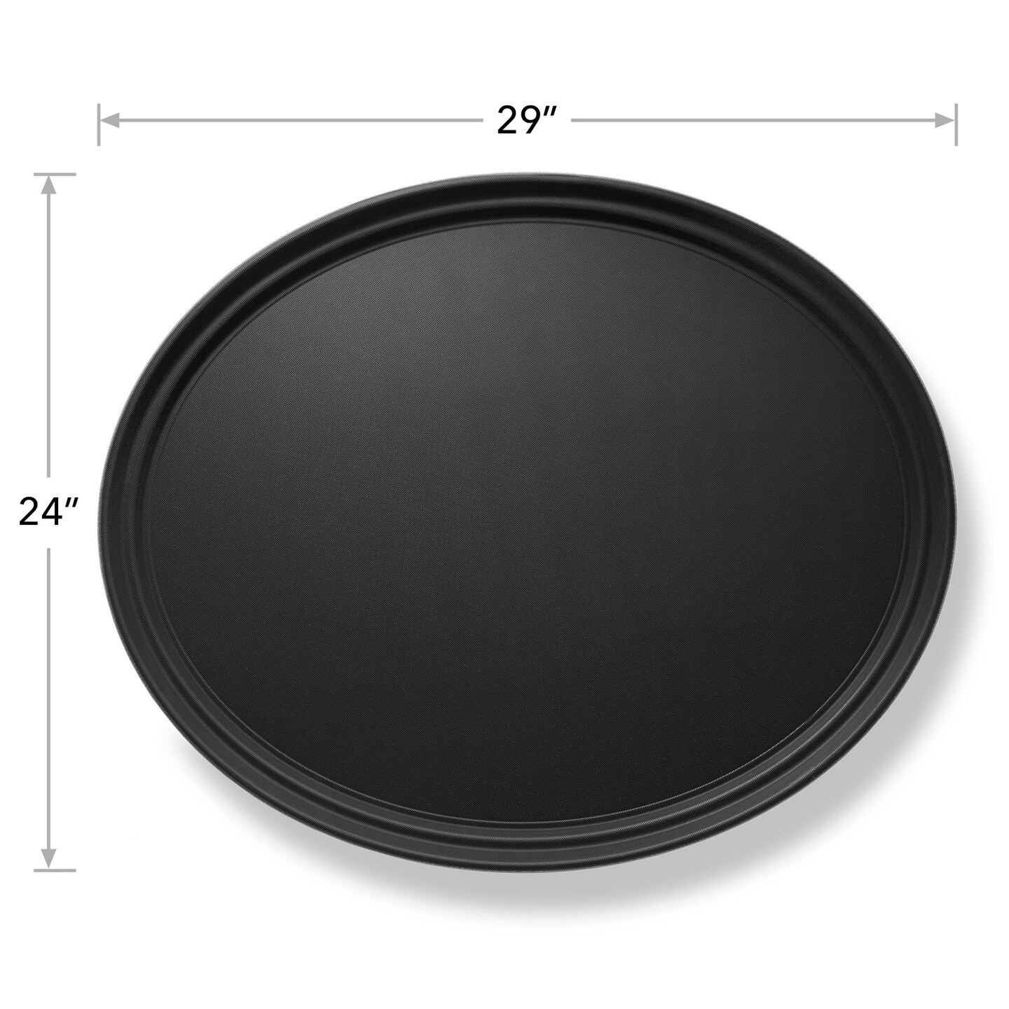 Jubilee Oval Restaurant Serving Trays - NSF Certified Non-Slip Food Service Tray