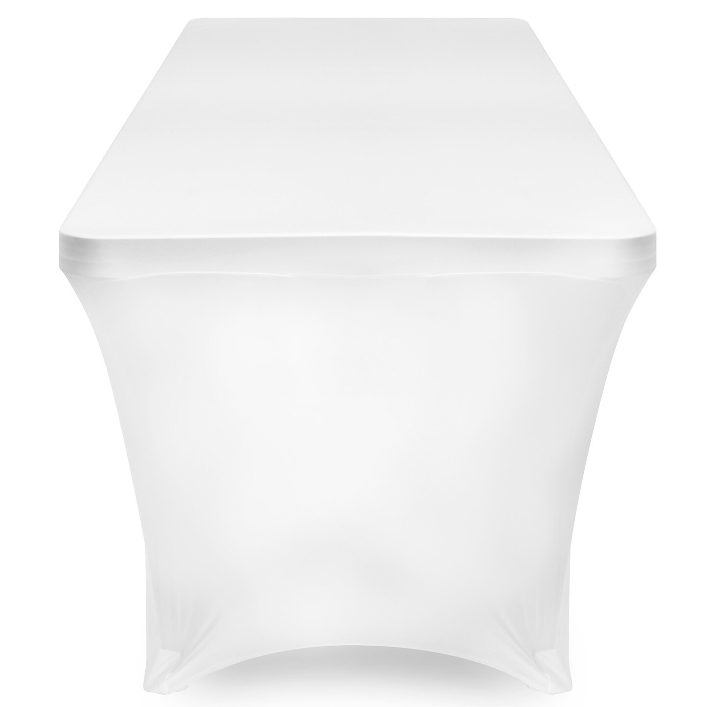 Lann's Linens - Fitted Stretch Tablecloth for Rectangular Table - Wedding / Banquet / Trade Show - Spandex Cloth Fabric Cover