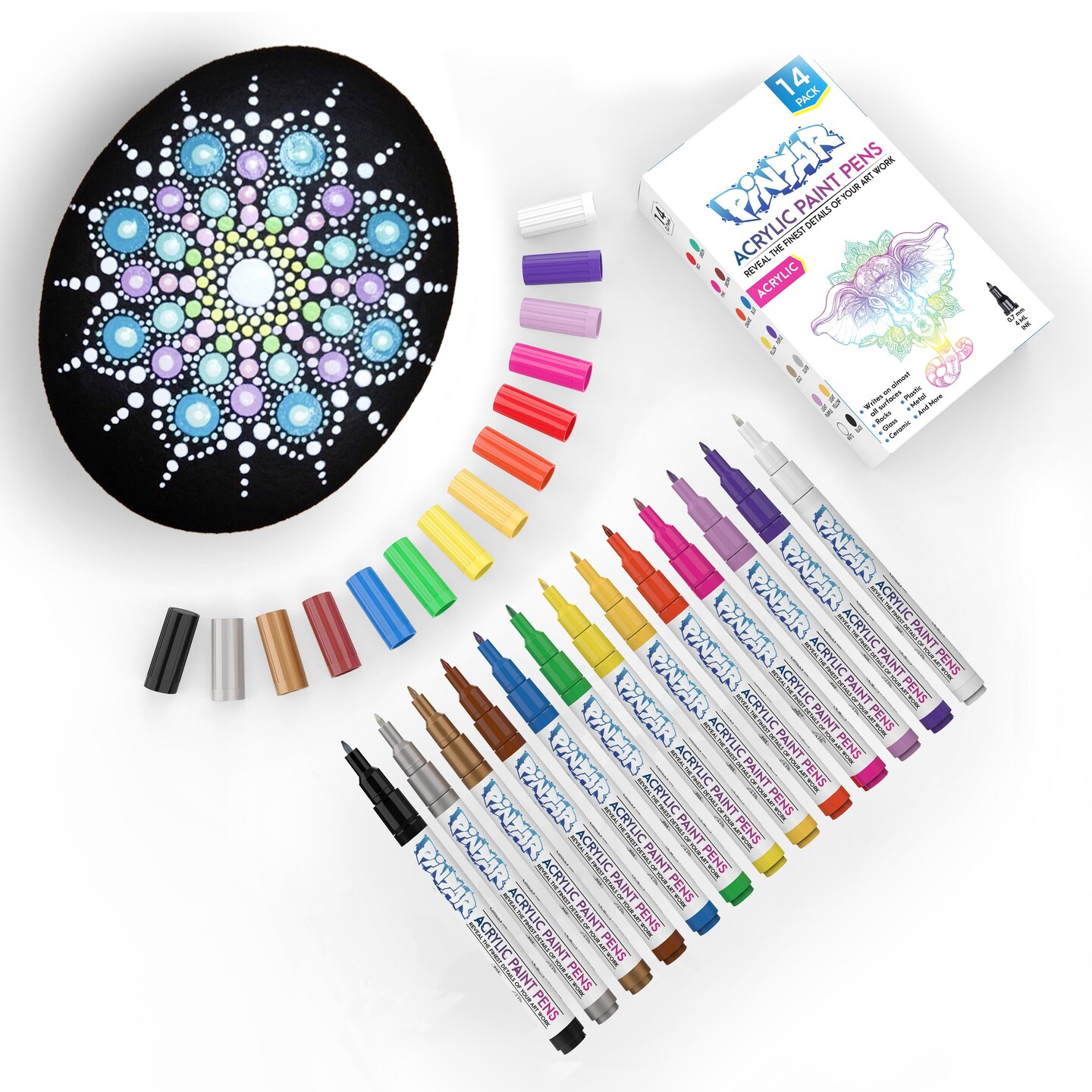 Pintar 14 Pack Fine Point Acrylic Paint Pens With 0 7mm Tips Michaels   144125137273194953 