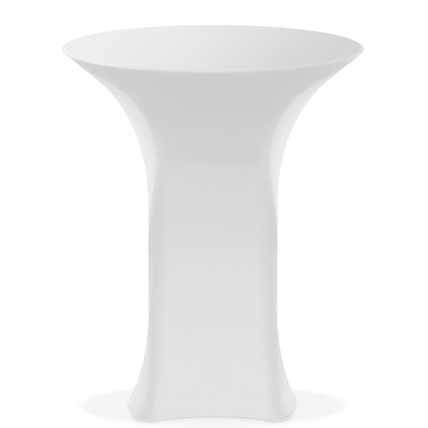 Lann&#x27;s Linens - Round Highboy Cocktail Table Cover, Stretch Spandex Fitted Tablecloth