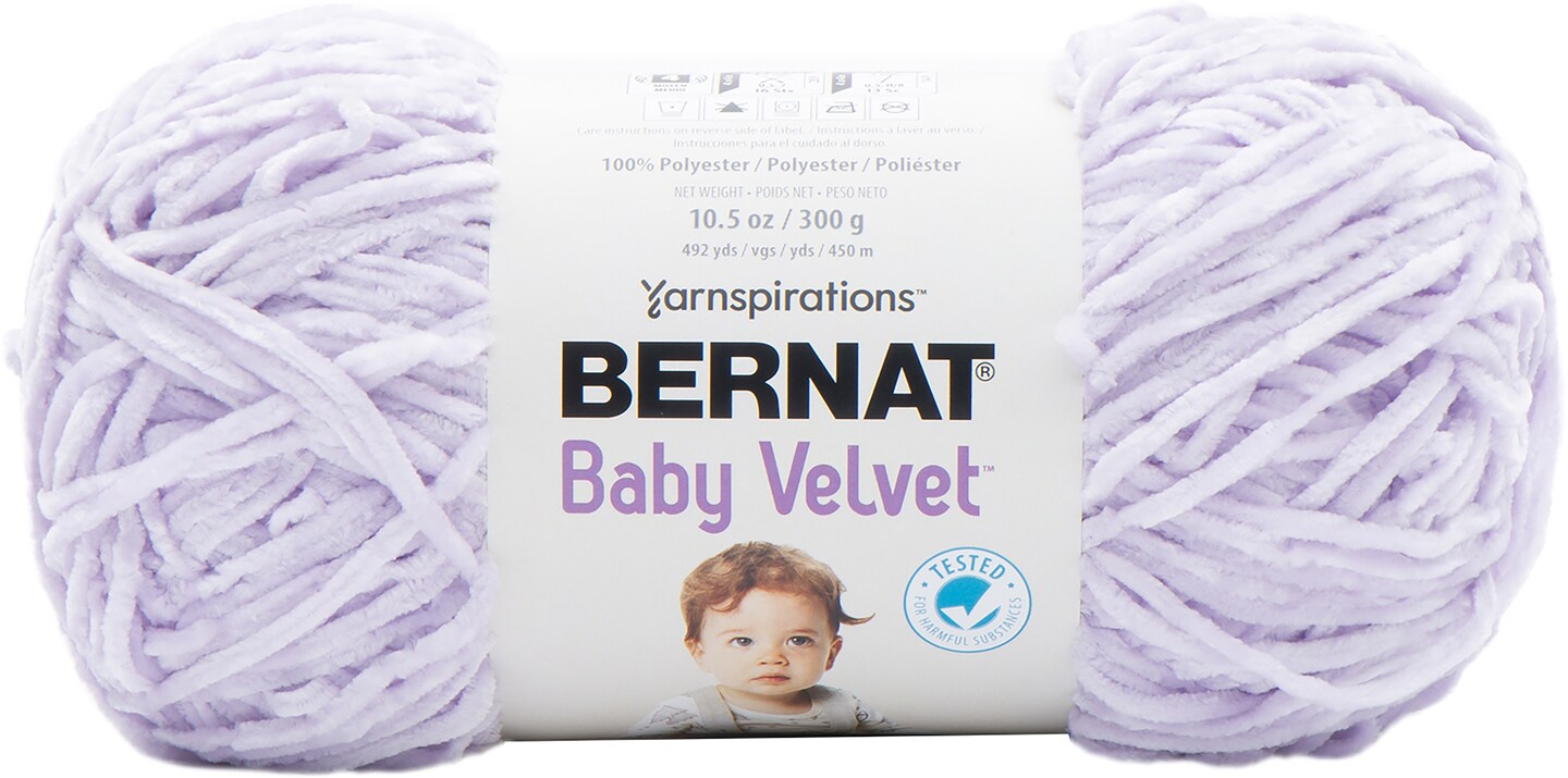 Bernat baby discount velvet yarn stores