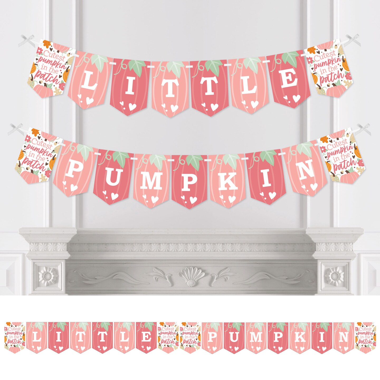 Big Dot of Happiness Girl Little Pumpkin Fall Birthday Party or Baby