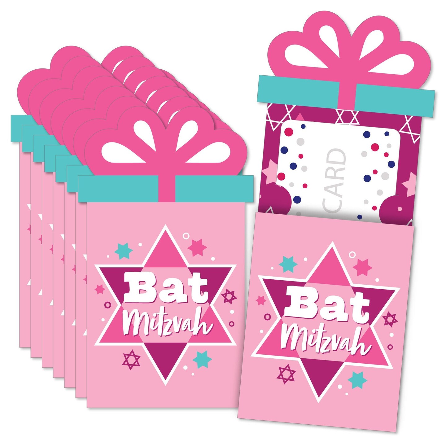 Big Dot of Happiness Pink Bat Mitzvah - Girl Party Money and Gift Card  Sleeves - Nifty Gifty Card Holders - Set of 8 | Michaels