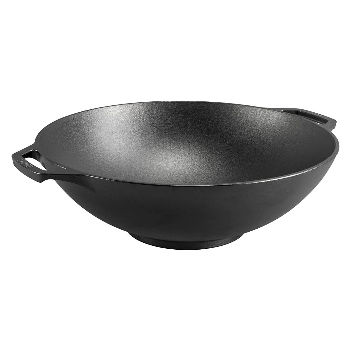Lodge Cast Iron Cooking Wok, L14W, Bowl Shaped, Retains Heat, Wide 14 inch  Top x 6 inch Base