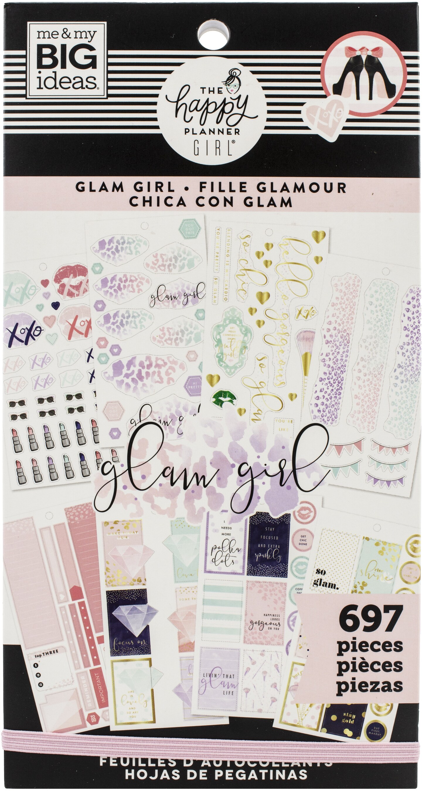 Happy Planner Sticker Value Pack-Glam Girl, 697/Pkg