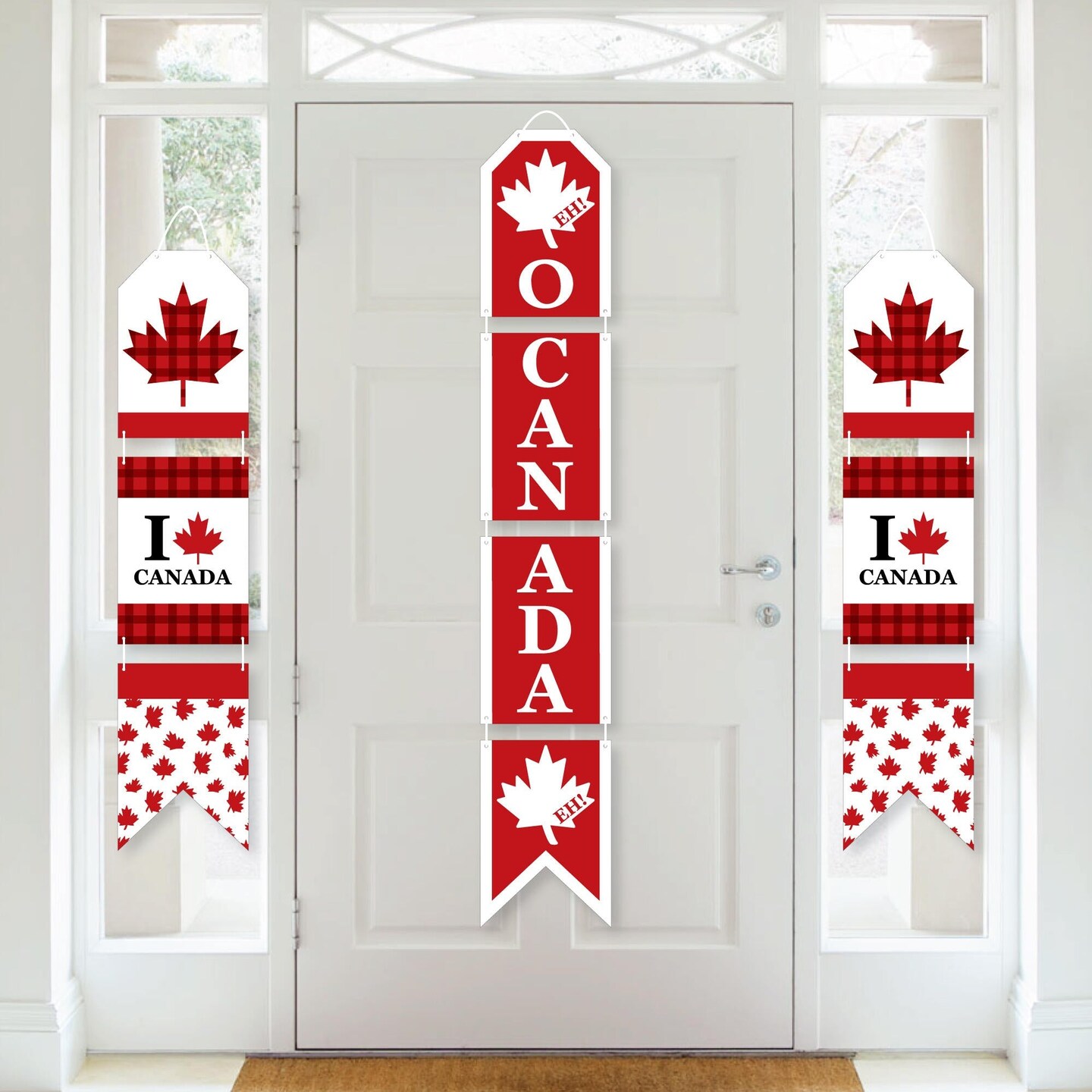 Big Dot of Happiness Canada Day - Hanging Vertical Paper Door Banners - Canadian Party Wall Decoration Kit - Indoor Door Decor