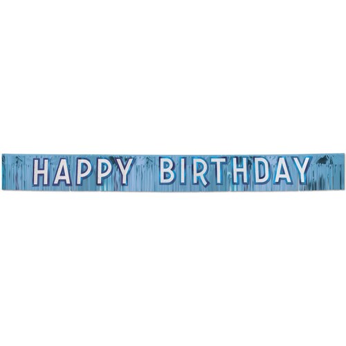 Metallic Happy Birthday Banner