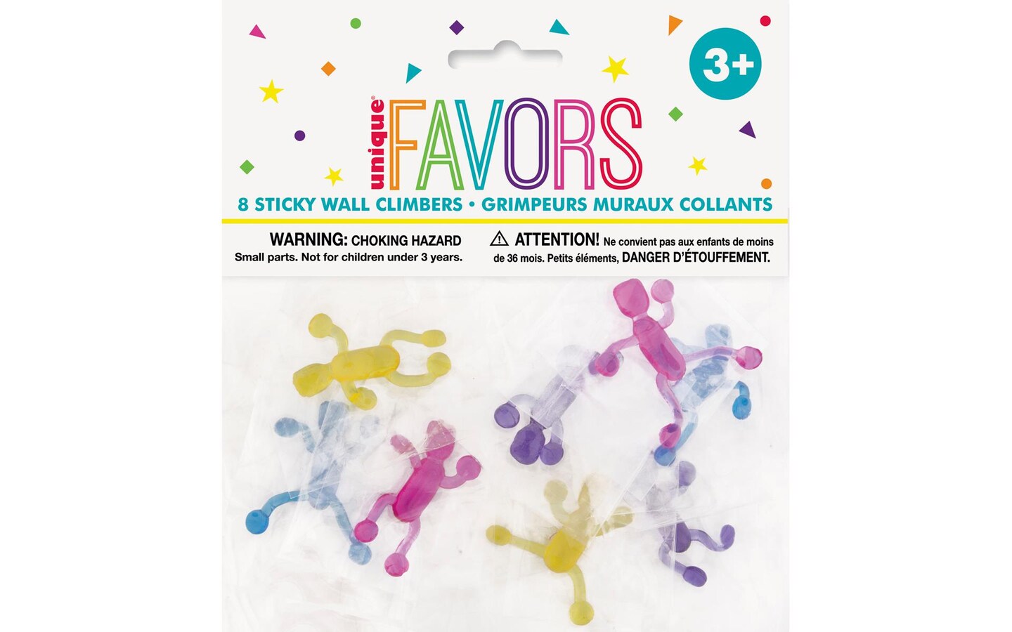 Unique Party Favors Sticky Wall Climbers 8pc