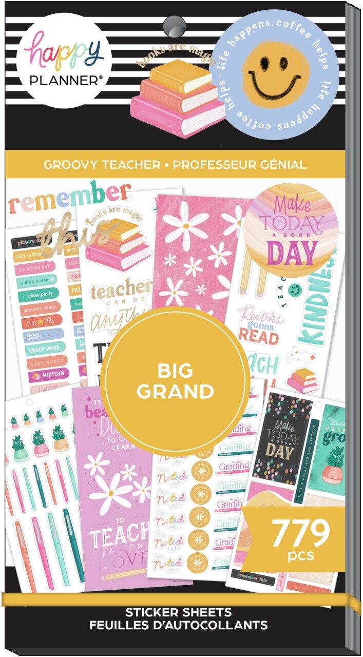 Happy Planner Sticker Value Pack 30/Sheets-Groovy Teacher