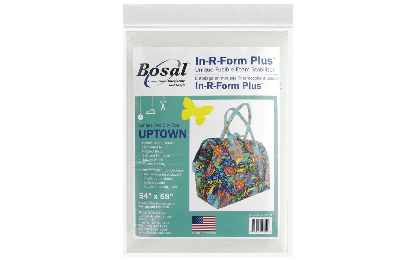 Bosal In R Form  Fusible Foam Stblzrr Uptown Bag
