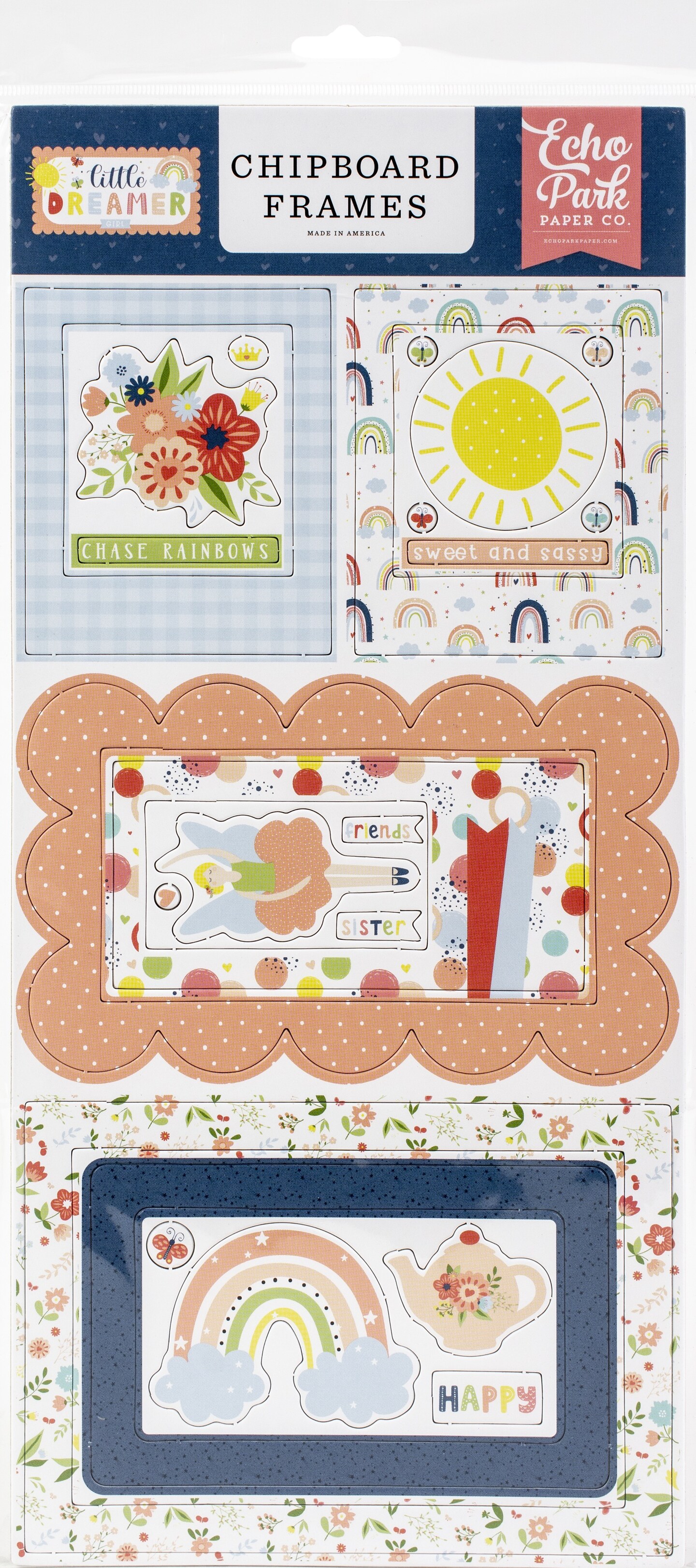Little Dreamer Girl Chipboard 6"X13"Frames Michaels