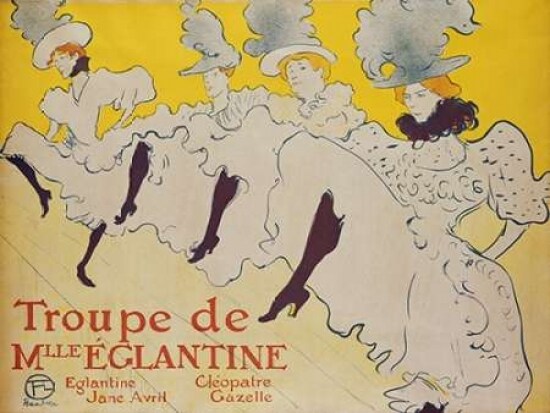 La Troupe De Mademoiselle Eglantine Poster Print by Henri Toulouse-Lautrec - Item # VARPDX265649